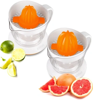 Соковыжималка цитрусовая Kitfort КТ-1148-2 25Вт рез.сок.:700мл. белый/оранжевый - купить недорого с доставкой в интернет-магазине