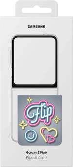 Чехол (клип-кейс) Samsung для Samsung Galaxy Z Flip6 Flipsuit Case Flip 6 (F741) прозрачный/прозрачный (EF-ZF741CTEGRU) - купить недорого с доставкой в интернет-магазине