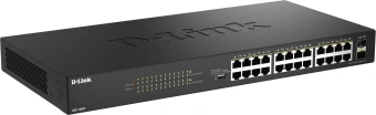 Коммутатор D-Link DGS-1026P DGS-1026P/A1A 24x1Гбит/с 2SFP 240W неуправляемый - купить недорого с доставкой в интернет-магазине