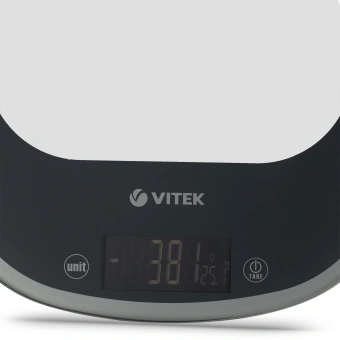 Весы кухонные электронные Vitek Graphite VT-8013 макс.вес:10кг - купить недорого с доставкой в интернет-магазине