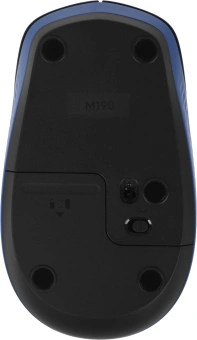 Мышь Logitech M190 черный/синий оптическая 1000dpi беспров. USB 2but (910-005925) - купить недорого с доставкой в интернет-магазине
