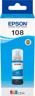 Чернила Epson 108 C13T09C24A голубой 70мл для Epson L8050/L18050 - купить недорого с доставкой в интернет-магазине