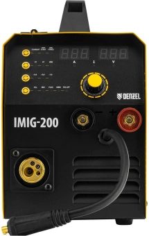 Сварочный полуавтомат Denzel IMIG-200 инвертор ММА/TIG MIG/MAG 5.7кВт - купить недорого с доставкой в интернет-магазине