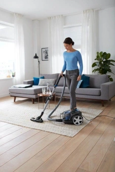 Пылесос Philips 3000 Series FC9331/09 900Вт черный/синий - купить недорого с доставкой в интернет-магазине