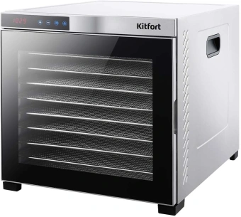 Сушка для фруктов и овощей Kitfort КТ-1910 30под. 1000Вт нержавеющая сталь - купить недорого с доставкой в интернет-магазине