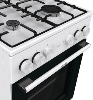 Плита Комбинированная Gorenje GK5A22WH белый (металлическая крышка) реш.сталь - купить недорого с доставкой в интернет-магазине