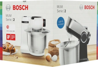 Кухонная машина Bosch Mum Serie 2 MUMS2ER01 планетар.вращ. 700Вт красный - купить недорого с доставкой в интернет-магазине