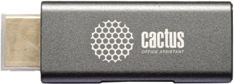 Переходник аудио-видео Cactus CS-HDMI-DP-ADR HDMI (m)/DisplayPort (f) 5м. позолоч.конт. серый - купить недорого с доставкой в интернет-магазине