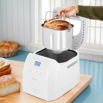 Хлебопечь Kitfort КТ-312 550Вт белый - купить недорого с доставкой в интернет-магазине