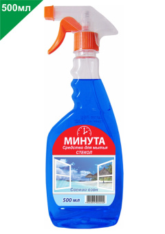 Средство очистки Минута для стекол/зеркал 500мл свежий озон (1-0112) - купить недорого с доставкой в интернет-магазине