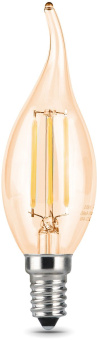 Лампа филам. Gauss Filament 5Вт цок.:E14 свеча 220B св.свеч.бел.нейт. (упак.:1шт) (104801805) - купить недорого с доставкой в интернет-магазине