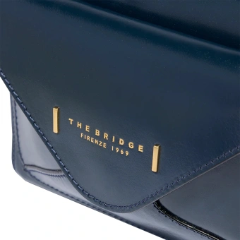 Сумка кросс-боди женская The Bridge Frida 04290401/YH темно-синяя натур.кожа - купить недорого с доставкой в интернет-магазине