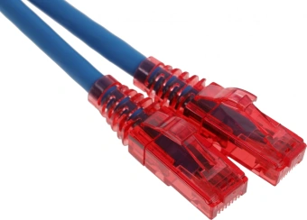 Патч-корд Hyperline PC-LPM-UTP-RJ45-RJ45-C5e-1.5M-LSZH-BL UTP RJ-45 вил.-вилка RJ-45 кат.5E 1.5м синий LSZH 24AWG - купить недорого с доставкой в интернет-магазине