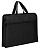 Папка-портфель Deli 63753BLACK 2 отдел. A4 текстиль черный