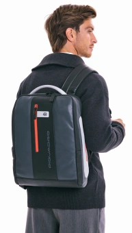 Рюкзак мужской Piquadro Urban CA4818UB00/GRN серый/черный натур.кожа - купить недорого с доставкой в интернет-магазине