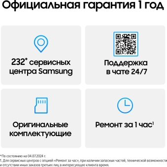 Смартфон Samsung SM-A165F Galaxy A16 256Gb 8Gb серебристый моноблок 3G 4G 2Sim 6.7" 1080x2340 Android 14 50Mpix 802.11 a/b/g/n/ac NFC GPS GSM900/1800 GSM1900 TouchSc microSD max1024Gb - купить недорого с доставкой в интернет-магазине
