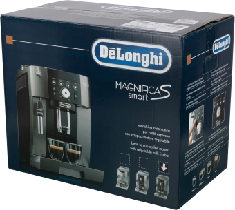 Кофемашина Delonghi Magnifica Smart ECAM250.33.TB 1450Вт черный/серебристый - купить недорого с доставкой в интернет-магазине