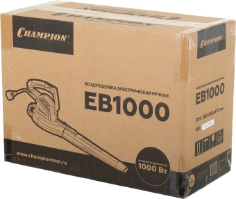 Воздуходувка Champion EB1000 1000Вт пит.:от сети желтый/черный - купить недорого с доставкой в интернет-магазине