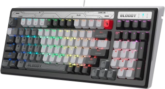 Клавиатура A4Tech Bloody B950 механическая серый/черный USB for gamer LED (B950) - купить недорого с доставкой в интернет-магазине