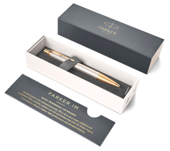 Ручка шариков. Parker IM Premium K323 (CW1931687) Grey GT M син. черн. подар.кор. сменный стержень 1стерж. линия 1мм кругл. 1цв. - купить недорого с доставкой в интернет-магазине