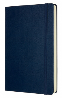 Блокнот Moleskine CLASSIC EXPENDED QP062EXPB20 Large 130х210мм 400стр. нелинованный твердая обложка синий сапфир - купить недорого с доставкой в интернет-магазине