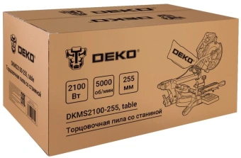 Торцовочная пила Deko DKMS2100-255 2200Вт 4500об/мин d=255мм - купить недорого с доставкой в интернет-магазине