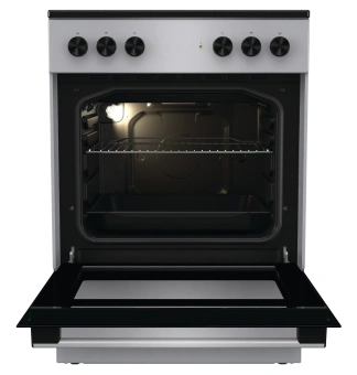 Плита Электрическая Gorenje GEC6A11SG серый стеклокерамика (без крышки) - купить недорого с доставкой в интернет-магазине
