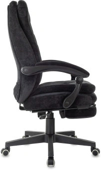 Кресло руководителя Бюрократ T-9950MSG-F Fabric черный Light-20 крестов. пластик подст.для ног - купить недорого с доставкой в интернет-магазине