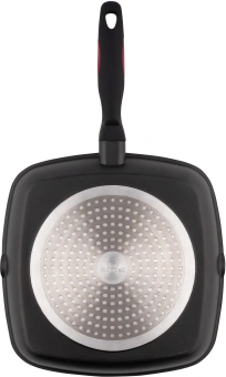 Сковорода-гриль Rondell Perfect RDA-1562 квадратная 28см покрытие: Xylan Plus ручка несъемная (без крышки) черный - купить недорого с доставкой в интернет-магазине