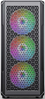 Корпус Accord 3338 черный без БП ATX 6x120mm 1xUSB2.0 1xUSB3.0 audio bott PSU - купить недорого с доставкой в интернет-магазине