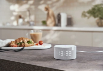 Умная колонка Yandex Станция Мини с часами Алиса серый 10W 1.0 BT 10м (YNDX-00020G) - купить недорого с доставкой в интернет-магазине