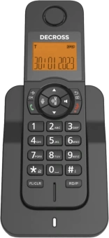 Р/Телефон Dect Decross DC1005 черный АОН - купить недорого с доставкой в интернет-магазине