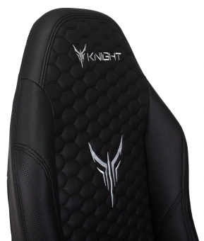 Кресло игровое Knight Neon черный соты экокожа с подголов. крестов. металл - купить недорого с доставкой в интернет-магазине