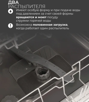 Посудомоечная машина встраив. Lex PM 6063 B 1930Вт полноразмерная - купить недорого с доставкой в интернет-магазине