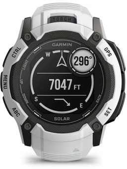 Смарт-часы Garmin Instinct 2X Solar 50мм 1" MIP корп.белый/черный рем.белый (010-02805-04) - купить недорого с доставкой в интернет-магазине
