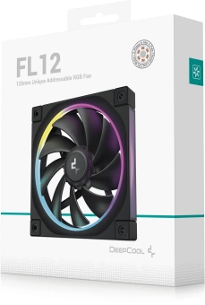 Вентилятор для корпуса Deepcool FL12 ARGB 120х120x25 черный 4-pin (R-FL12-BKAPN1-G) Ret - купить недорого с доставкой в интернет-магазине