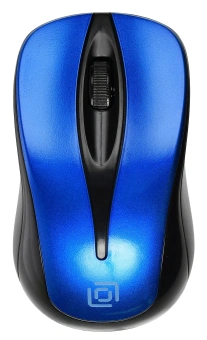 Мышь Оклик 675MW черный/синий оптическая 1200dpi беспров. USB для ноутбука 3but (1025918) - купить недорого с доставкой в интернет-магазине