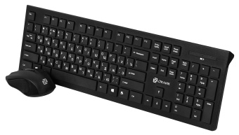 Клавиатура + мышь Оклик 250M клав:черный мышь:черный USB беспроводная slim (997834) - купить недорого с доставкой в интернет-магазине