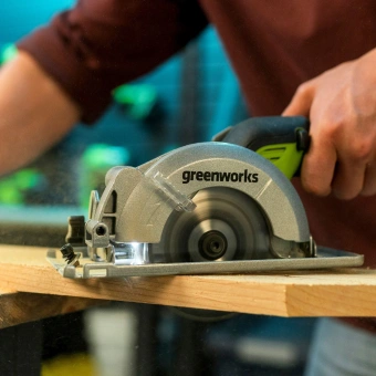 Циркулярная пила (дисковая) Greenworks G24MCS (ручная) D диска.:120мм (1501207CUA) - купить недорого с доставкой в интернет-магазине