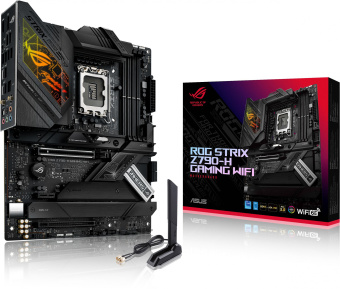 Материнская плата Asus ROG STRIX Z790-H GAMING WIFI Soc-1700 Intel Z790 4xDDR5 ATX AC`97 8ch(7.1) 2.5Gg RAID+HDMI+DP - купить недорого с доставкой в интернет-магазине