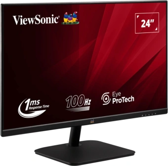 Монитор ViewSonic 23.8" VA2432-MHD-3 черный IPS LED 16:9 HDMI M/M матовая 250cd 178гр/178гр 1920x1080 100Hz VGA DP FHD 2.7кг - купить недорого с доставкой в интернет-магазине