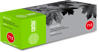Картридж лазерный Cactus CS-C712S 712 черный (1500стр.) для Canon LBP-3010/3020 - купить недорого с доставкой в интернет-магазине