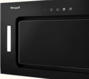 Вытяжка встраиваемая Weissgauff Intense 600 Touch черный/стекло черное управление: сенсорное (1 мотор) - купить недорого с доставкой в интернет-магазине