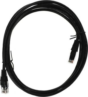 Патч-корд Lanmaster TWT-45-45-2.0-BK UTP RJ-45 вил.-вилка RJ-45 кат.5E 2м черный ПВХ (уп.:1шт) - купить недорого с доставкой в интернет-магазине