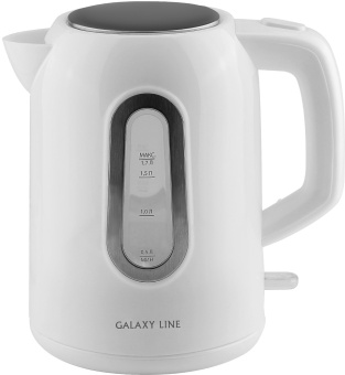 Чайник электрический Galaxy Line GL 0212 1.7л. 2200Вт белый корпус: пластик (ГЛ0212Л) - купить недорого с доставкой в интернет-магазине