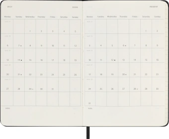Еженедельник Moleskine CLASSIC WKLY Pocket 90x140мм 144стр. черный - купить недорого с доставкой в интернет-магазине