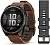 Смарт-часы Garmin Fenix 8 Pro 1.4" AMOLED корп.серый рем.песочный (010-03198-40)