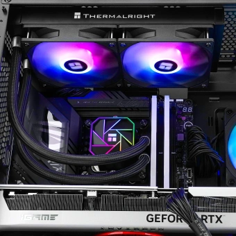 Система водяного охлаждения Thermalright Aqua Elite 240 V3 ARGB Soc-AM5/AM4/1151/1200/2066/1700 черный 4-pin 25.6dB Al Ret (A-ELITE-BL-240-ARGB-V3) - купить недорого с доставкой в интернет-магазине