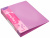 Папка панорама на 4-х кольцах Бюрократ Pastel PAST0740/4RPINK A4 пластик 0.7мм кор.40мм торц.карм с бум. встав розовый - купить недорого с доставкой в интернет-магазине