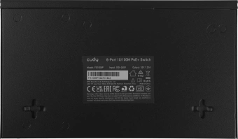 Коммутатор Cudy FS1006P (L2) 6x100Мбит/с 4PoE+ 60W неуправляемый - купить недорого с доставкой в интернет-магазине